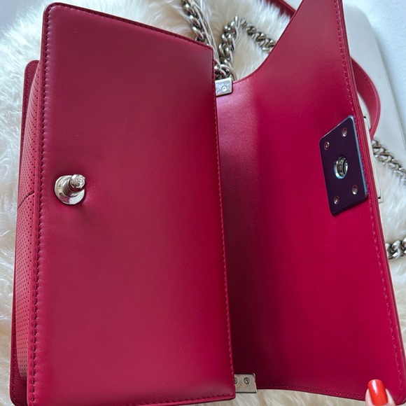 ❌SOLD❌ CHANEL *Limited Edition* Perforated Medium Boy Bag with Silver Hardware - Picture 5 of 17